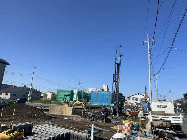 【超人気エリア】南流山の地盤改良始まりました！R4.05.09